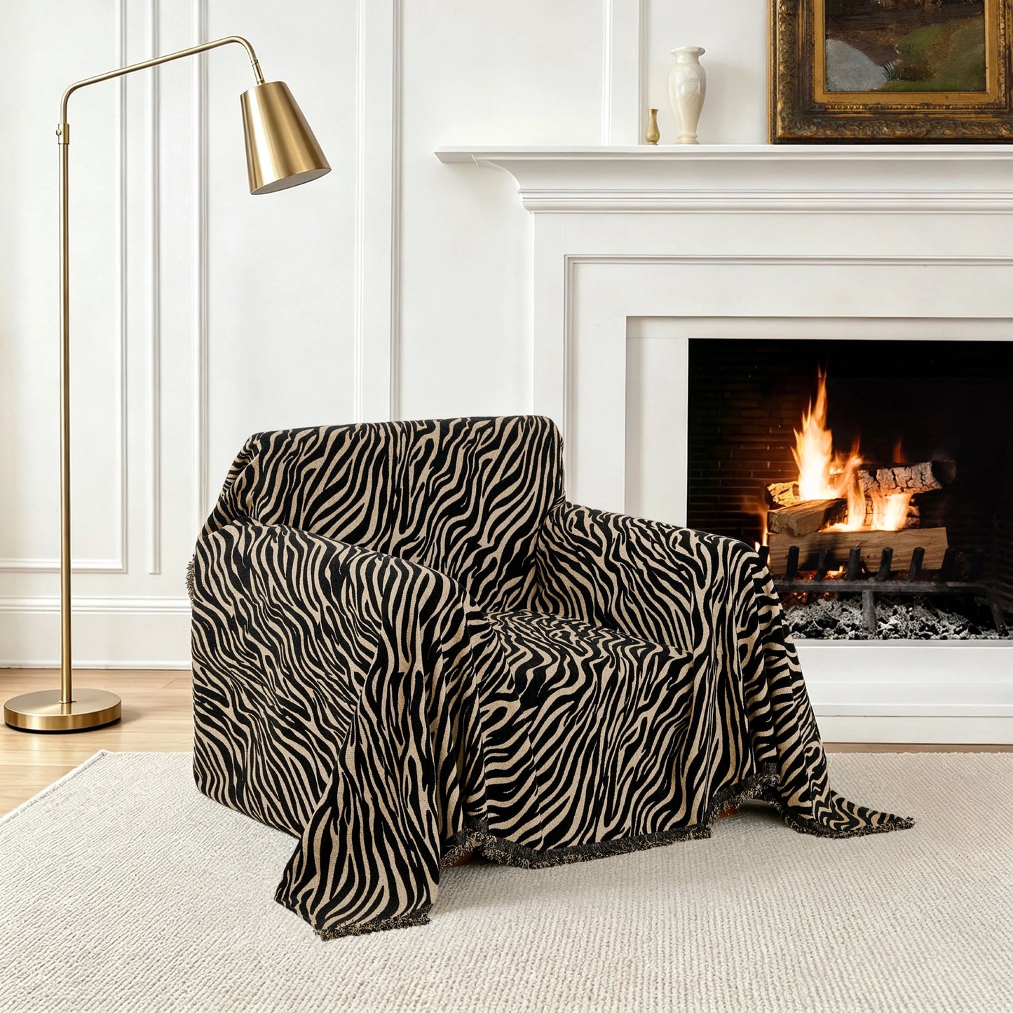 Zebra Black Armchair