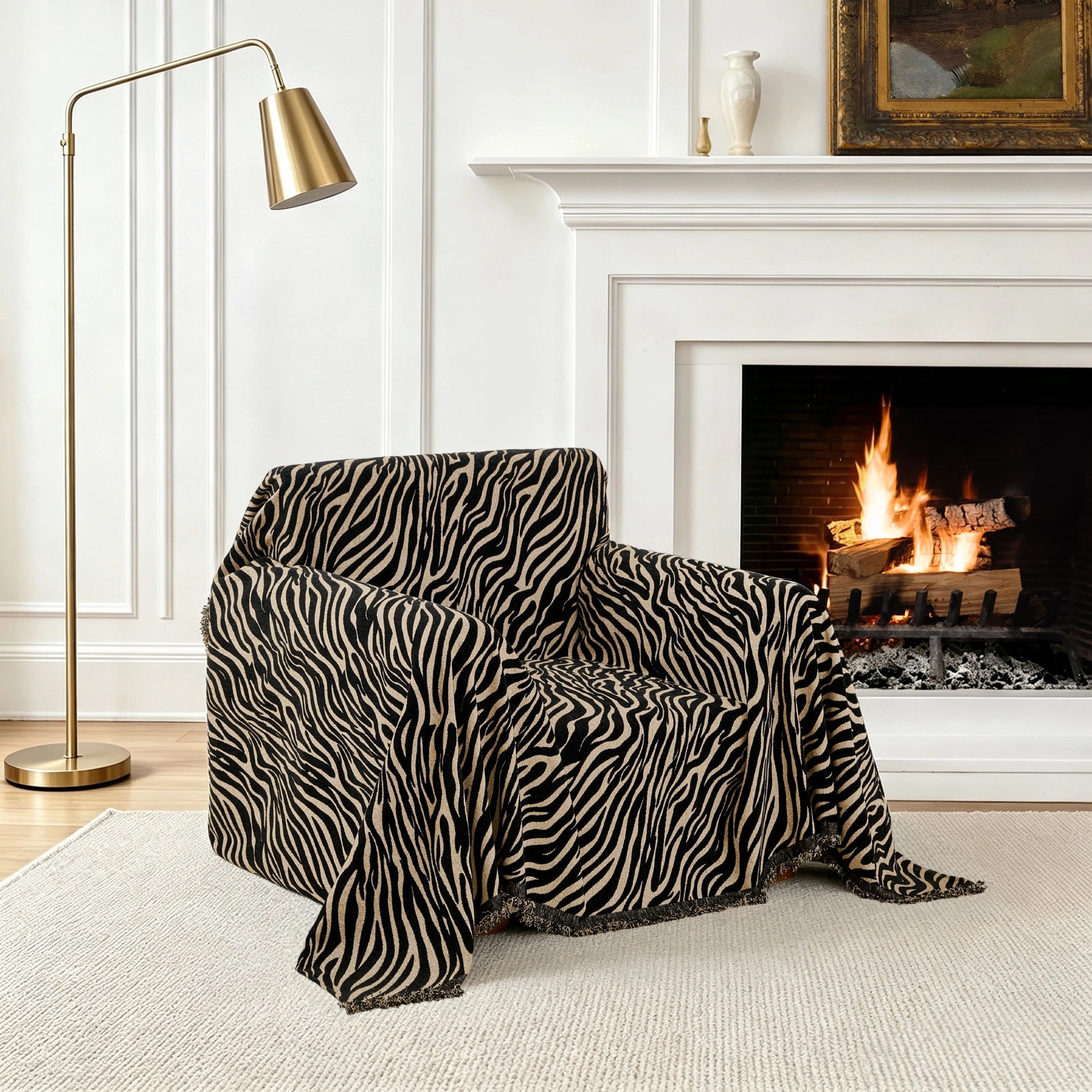 Zebra Black Armchair