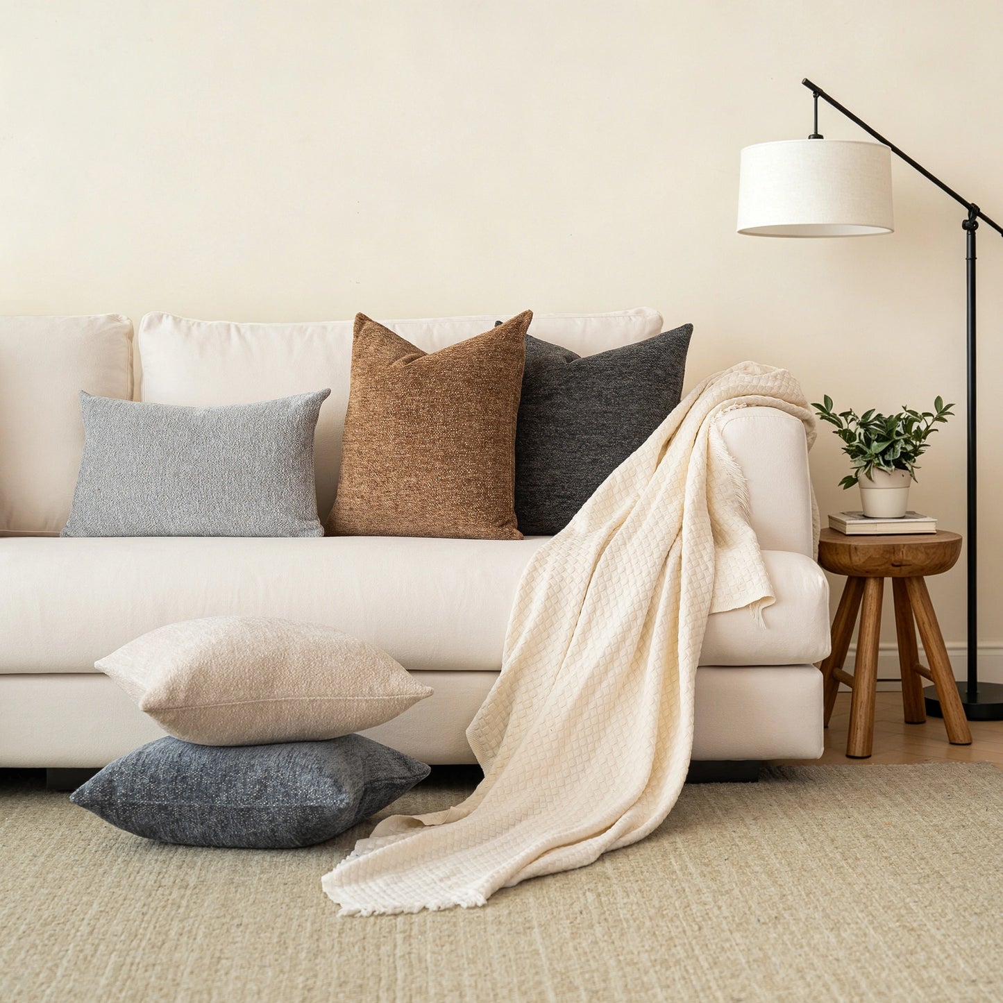 Chenille Cushion Cover — Set of 2