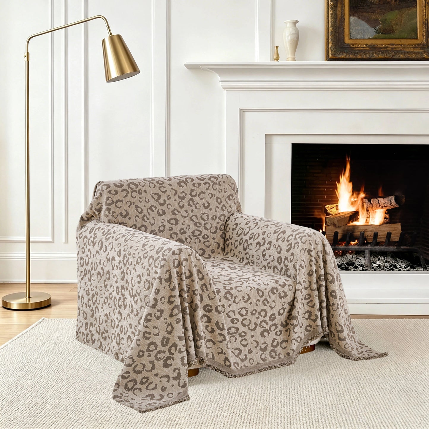 Leopard Brown Armchair