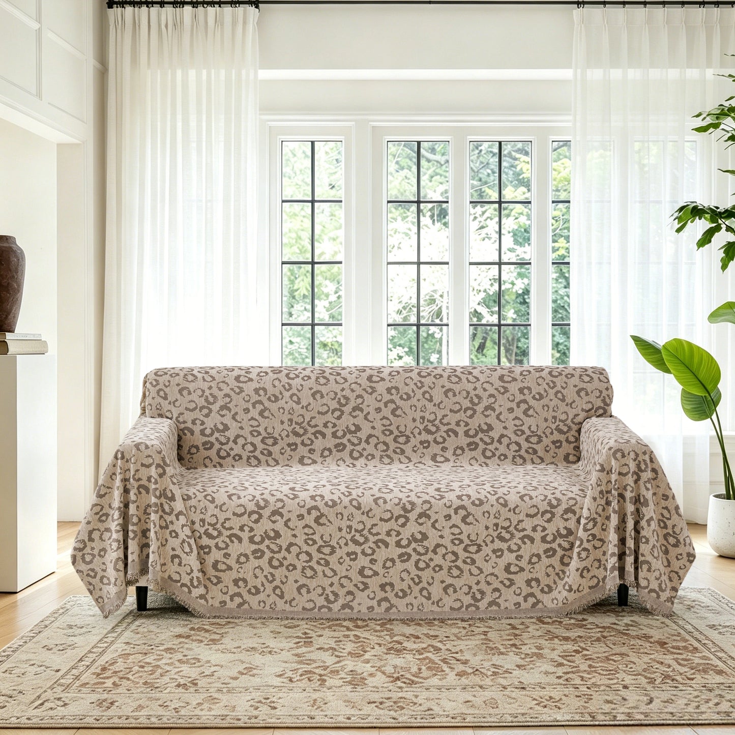 Leopard Brown Sofa