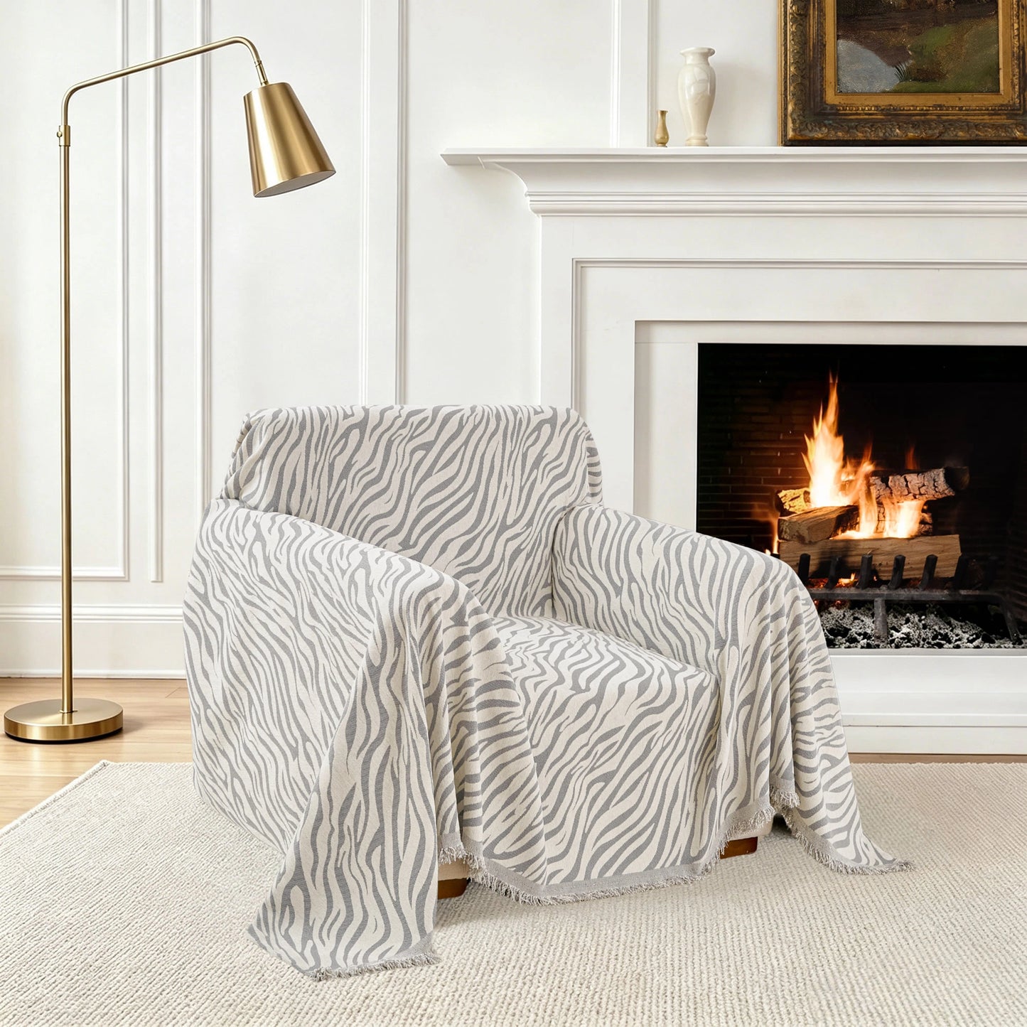 Zebra Gray Armchair